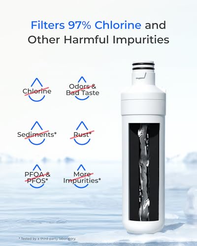 Waterdrop ADQ747935 LT1000PC Replacement for LG® LT1000P®/PC/PCS ThinQ® Refrigerator Water Filter, LFXS26973S, LMXS28626S, LMWS27626S, LFXS28596S, ADQ74793501 and LT120F® Air Filter, 3 Combo