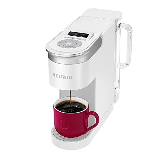 Keurig K-Supreme SMART Single Serve Coffee Maker With WiFi Compatibility, 4 Brew Sizes, And 66oz Removable Reservoir, Compatible with Alexa, White