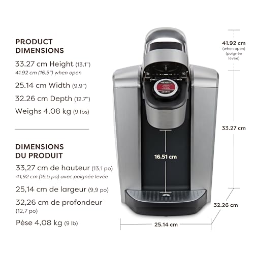 Keurig K-Elite Single Serve K-Cup Pod Programmable Coffeemaker (Brushed Silver)