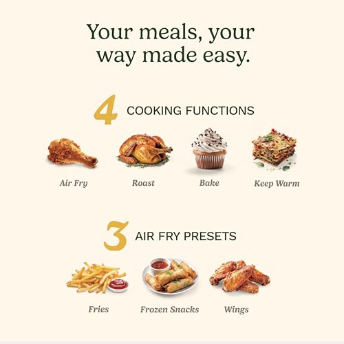 Cuisinart Dual Basket Air Fryer, Two Baskets Totals 11 QT, 4 Function Air Fryer to Air Fry, Roast, Bake & Keep Warm, Features Sync Finish & Settings, Toss Reminder, Automatic Warm Mode & Auto-Pause