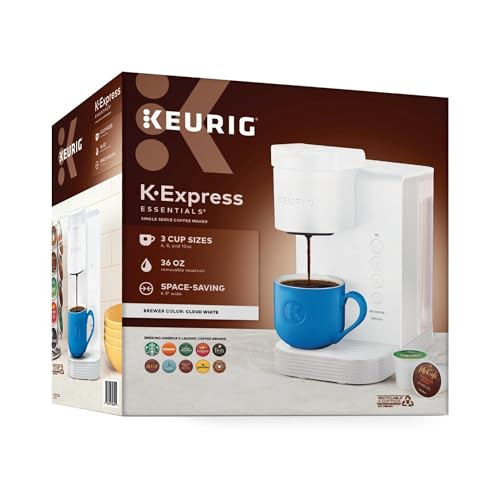 Keurig K Express Essentials Single Serve K Cup Coffee Maker (White)