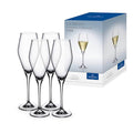 Villeroy & Boch La Divina Collection Champagne Flute, 4 oz Capacity, Set of 4 Crystal Glass, Made in Europe
