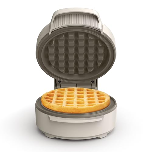 bella Snack-n-Store Mini Waffle Maker, EverGood Ceramic Nonstick Coating, Cord