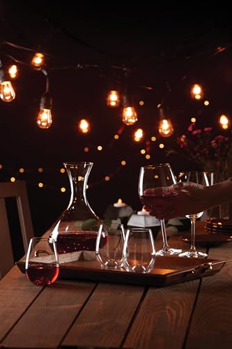 Lenox Tuscany Classics Stemless Glass Set, Buy 4 Get 6, 2.6 LB, Clear