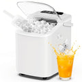 DUMOS Ice Maker Countertop, Ice Machine with Portable Handle, Basket and Scoop, 26lbs Daily, 9 Bullet Cubes in 6-8 Mins, Auto-Cleaning for Home, Kitchen, Office, Outdoors, RV Camping
