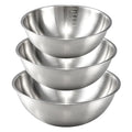 Gronivex 304 Stainless Steel Mixing Bowls, 3-Piece (1.5, 2.2 & 3.4 Qt)