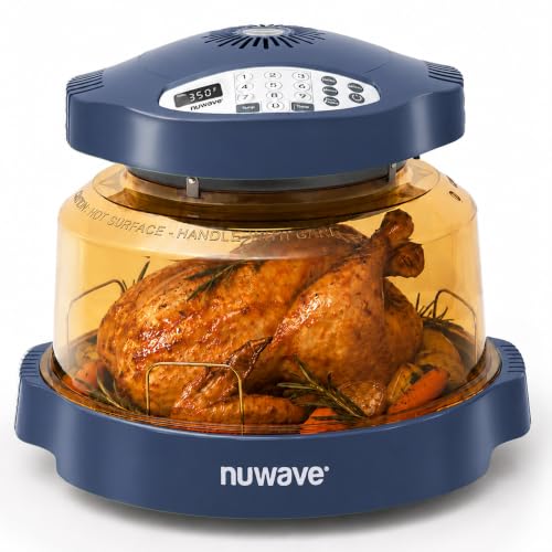 Nuwave Pro Plus 2 Air Fryer Oven, Infrared Countertop Convection, No Defrost No Preheat, Triple Combo