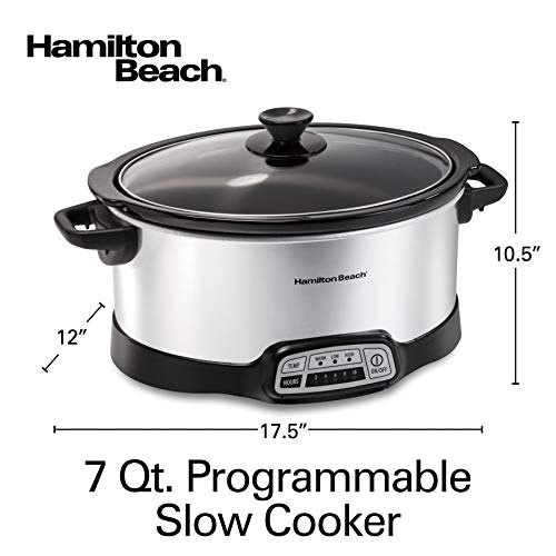 Hamilton Beach Set & Forget 7 Quart Programmable Slow Cooker