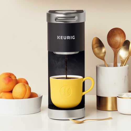 Keurig K-Mini Plus Single Serve K-Cup Pod Coffee Maker, with 6 to 12oz Brew Size, Stores up to 9 K-Cup Pods, Travel Mug Friendly, Matte Black