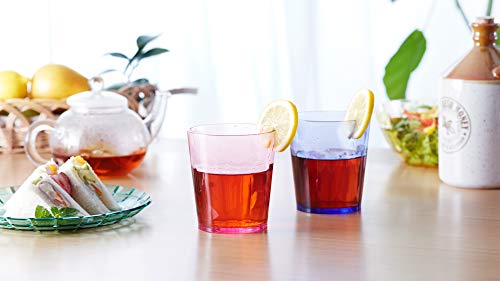 SCANDINOVIA - 13oz Unbreakable Premium Drinking Glasses Set of 6 - Made in Japan - Super Grade Acrylic Plastic - Perfect for Gifts - Dishwasher Safe - Cups Reusable Drinkware Tumblers Kids