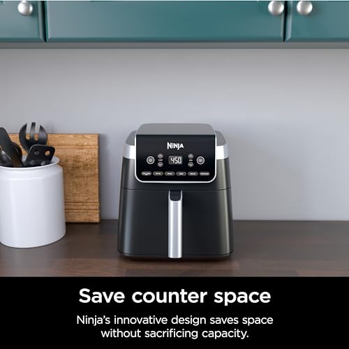 Ninja (Refurbished) Air Fryer Pro XL 6-in-1 with 6.5 QT Capacity, Max Crisp, Air Fry, Air Roast, Bake, Reheat, Dehydrate, Max Crisp Technology with 450F, Nonstick Basket & Crisper Plate (Renewed)