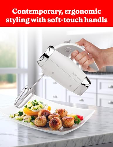 Betty Crocker 7-Speed Power-Up™ Hand Mixer with Stand, BC-4208W, White
