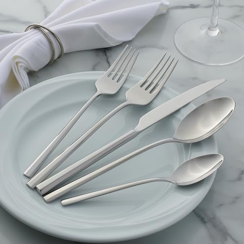 Oneida B1013020Al20 Doublet 20 Piece Everyday Flatware Set, Service For 4