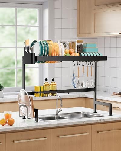 Sakugi 2-Tier Dish Drying Rack Over The Sink, Expandable for Counter
