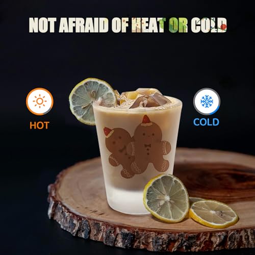 YOUKE OLA 72 Pack Sublimation Shot Glasses Cups with Heavy Base Sublimation Blanks Cute Shot Glass Tumbler Bulk for Heat Press, Personalized Gift, Wedding, Party, 1.5oz Frosted