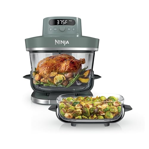 Ninja Crispi Pro 6 in 1 Glass Air Fryer, 6 Quarts, 2.5 Quarts, Glass Container with Lid, Non-Toxic, Meal Prep