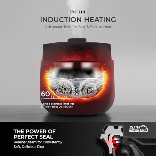 CUCKOO Twin Pressure Rice Cooker 10-Cup Uncooked / 20-Cup Cooked with Induction Heating Technology, 20 Menu Modes with Voice Guide, Large Rice Maker Multi-Cooker & Pressure Cooker (CRP-LHTR1009FW)