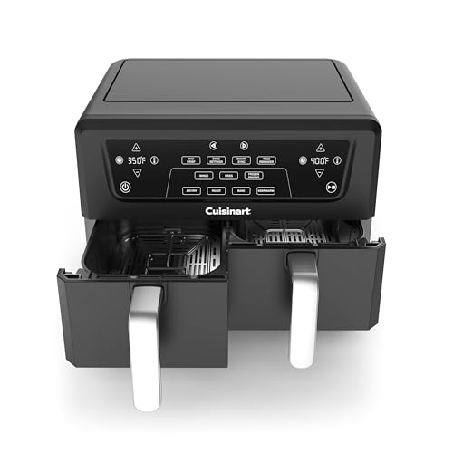 Cuisinart Dual Basket Air Fryer, Two Baskets Totals 11 QT, 4 Function Air Fryer to Air Fry, Roast, Bake & Keep