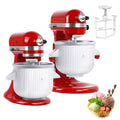 Ice Cream Maker Attachment for KitchenAid Mixers, Fits KitchenAid 4.5/5QT & 6QT Stand Mixers, Frozen Ice Cream & Sorbet Gelato Maker for KitchenAid, 2 Quart, White(Machine/Mixer Not Included)