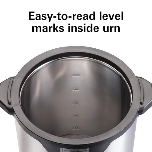 Hamilton Beach Commercial 100 Cup Stainless Steel Coffee Urn (HCU100S), Double Wall, 120V