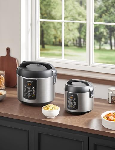 COMFEE' Rice Cooker with 6 Functions, 4-Cups Uncooked Rice
