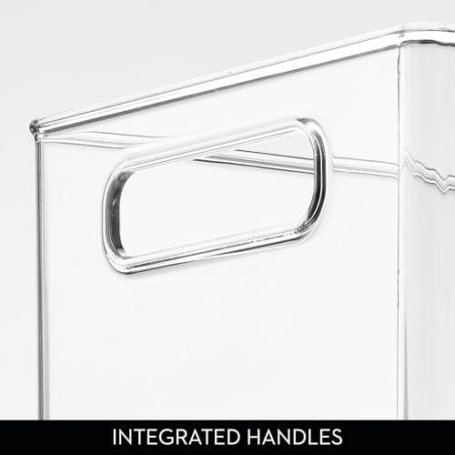iDesign Kitchen Binz Stackable Organizer, 8" x 6" x 14.5", Clear