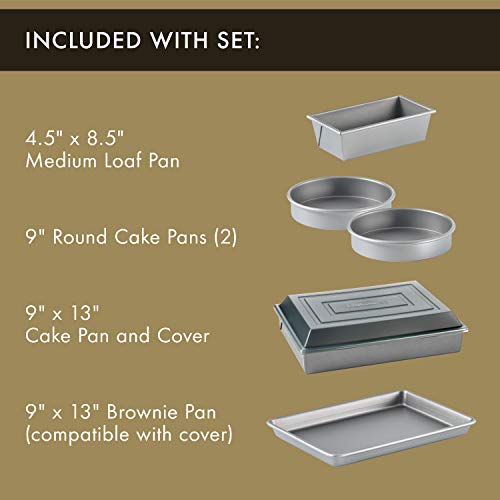 Calphalon 10-Piece Nonstick Bakeware Set Includes Baking Sheet Cookie Sheet Cake Pans Muffin Pan and More Dishwasher Safe Silver