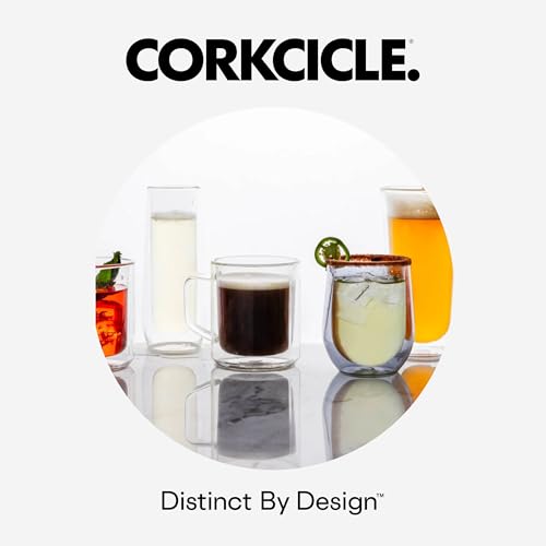 Corkcicle Cocktail Shaker - Triple-Insulated Stainless Steel - Leak-Proof Lid with Built-In Strainer - Non-Slip Bottom - Summer Drinkware Gift - 17 oz - Champagne Dreams