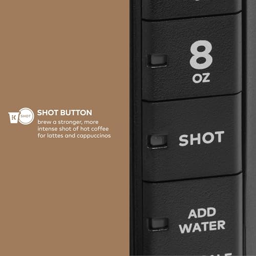 Keurig K-Café Barista Bar Single Serve Coffee Maker and Frother, with 3 Brew Sizes, Hot and Cold Coffee Capabilities, 2oz Coffee Shot Button, Black