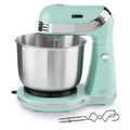 Dash Everyday Stand Mixer - Compact Tilt-Head Stand Mixer for Everyday Recipes - 6-Speed Power with Stainless Steel Bowl - Aqua, 3-Quart
