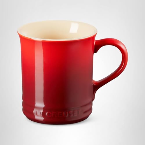 Le Creuset Stoneware Vancouver Mug, 14 oz., Cerise