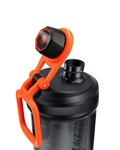 VOLTRX Electric Protein Shaker Bottle - USB Rechargeable Mixer Cup for Shakes and Meal Replacements, BPA-Free Tritan, 20oz