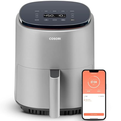 Cosori Air Fryer 4 Qt, 7 Cooking Functions Airfryer, 150+ Recipes on Free App, 97% less fat Freidora de Aire