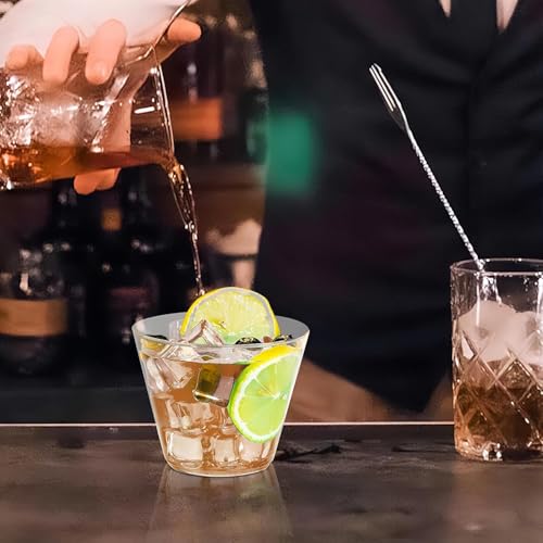 BYSNOW 300 Pack 9 oz Clear Disposable Plastic Cups, Clear Plastic Cups Tumblers Cocktail Glasses, Disposable For Holiday, Wedding, Party