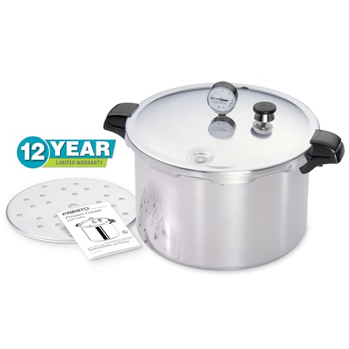 Presto 01755 16-Quart Aluminum canner Pressure Cooker, One Size, Silver