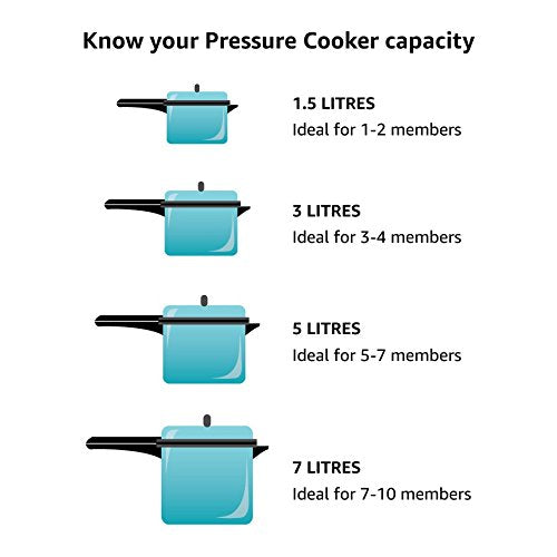 Hawkins Aluminium 1.5 Litre Classic Pressure Cooker,Best Inner Lid Cooker,Small Cooker,Silver(Cl15)