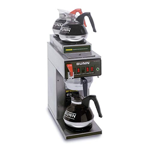 Bunn 12950.0217 CWTF15-3 Automatic Coffee Brewer with 1 Lower / 2 Upper Warmers (Decanters Not Included) (120V)