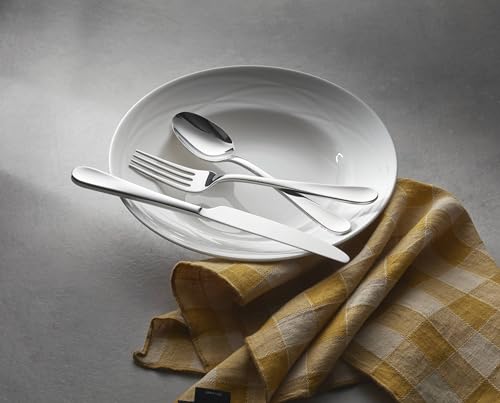 Oneida Silverware Set, Grant 20 Piece Everyday Flatware Set, Service For 4, 18/0 Stainless Steel, Dishwasher Safe, Knives Spoons And Forks Set, Dishwasher Safe, Home And Kitchen (Silver, 20 Pieces)