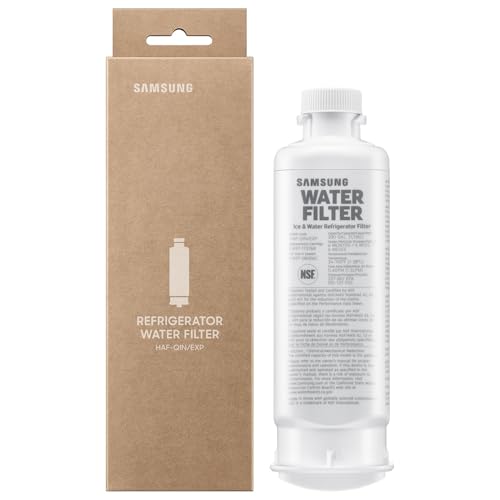 Samsung HAF-QIN/EXP Genuine Refrigerator Water Filter, Reduces 99% of Harmful Contaminants for Clean, Clear Drinking Water, 6-Month Life, Easy Install, Pack of 1