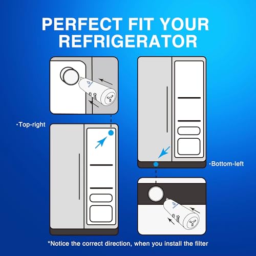 STAHOMILY EDR1RXD1 Water Filter Replacement for Whirlpool, Everydrop Filter 1, W10295370a, WHR1RXD1, KAD1RXD1, Compatible with Kenmore 46-9930, 46-9081, 3 Pack