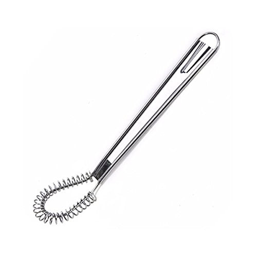 Best Utensils Stainless Steel Mini Egg Whisk Beater Handheld Milk Frother Foamer Foaming Creamy Coffee Mixer Spring Sauce Blender Kitchen Accessories