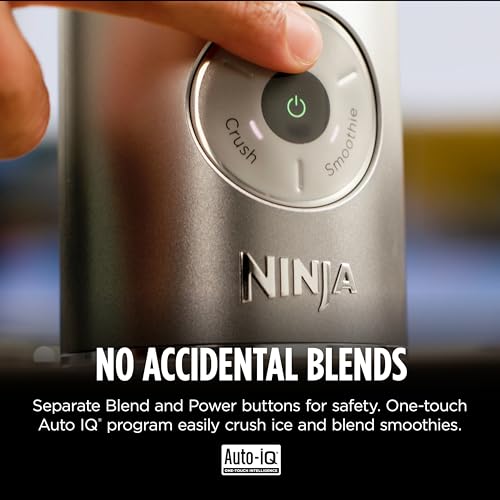 Ninja Blast Max, Portable & Personal Blender + Twist & Go, Smoothie, Blend, Ice Crush, 3 Programs, Cordless, 22 oz removable Vessel, Dishwasher Safe, Leakproof, Grey, BC251GY