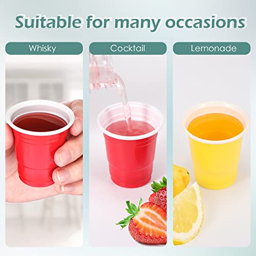 Eaasty 1000 Packs Plastic Shot Glasses 2oz/ 60ml Disposable Shot Glasses Bulk Assorted Party Cup for Kids Birthday Wedding Restaurant Kitchen BBQ Picnic Camping Daily Life,10 Color