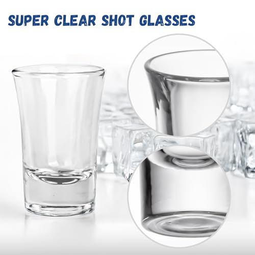 A&A Wonders 1.5 Oz Shot Glasses Set Of 8 With Heavy Base - Shot Glass Set, Weighted shotglass - For Vodka Tequila Shot Glasses Gift Box (Set of 8)