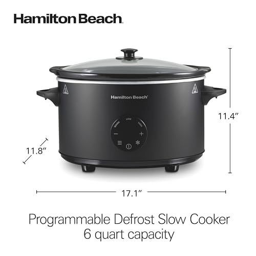 Hamilton Beach 6 Quart Set & Forget Programmable Slow Cooker