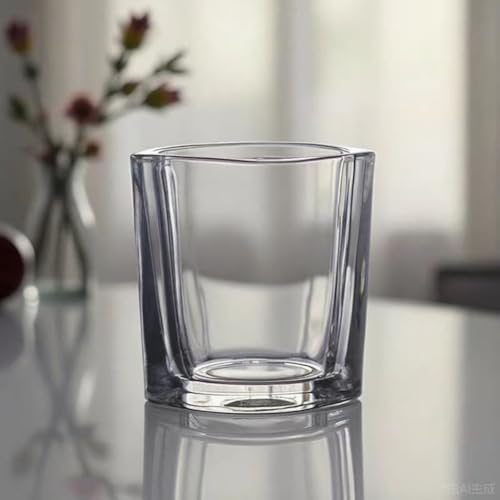 Hlukana 6 Pack Heavy Base Shot Glasses Set, 2.2 oz Clear Tequila Square Shot Glass Bulk, Espresso Shot Glass for Vodka, Whiskey, Tequila, Espressos, Spirits & Liquors