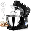 1500W 8.45QT Stand Mixer, 6-Speed Electric Dough Mixer with Whisk, Dough Hook & Beater, Large Capacity Kitchen Mixer for Baking Bread, Cakes, Salad and Cookies (Black)