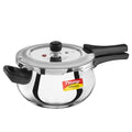 Prestige Deluxe Alpha Svachh Stainless Steel Pressure Cooker with Alpha Base and Deep Lid for Spillage Control, (4.0 L Junior Handi)