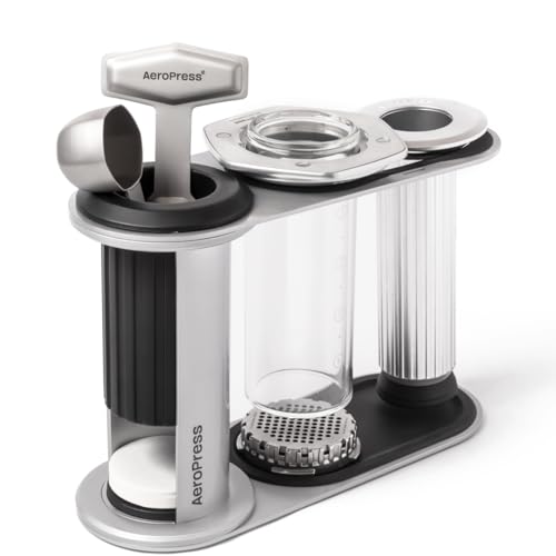 AeroPress Stainless Steel Organizer Stand, High-End Coffee Bar Station for AeroPress and Accessories, Compact Storage