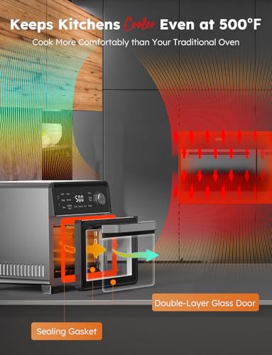 Nuwave Plug-In Grill Air Fryer Oven Combo w/Sheath Heaters, Authentic Char Flavor, 2026 New Convection System, 2X More Even, 100 Presets, Smarter Probe, 50-550°F, Stainless Steel